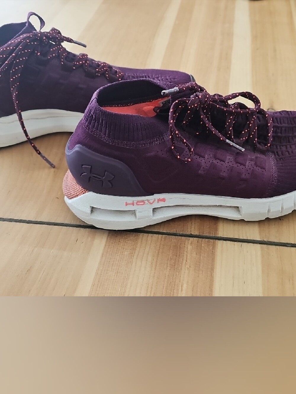 Women’s Undrr Armour - Hovr Phantom Purple Knit Lace-Up Athletic Sneakers - Picture 3 of 9